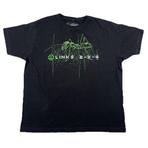 Rammstein Links 2-3-4 T-Shirt Band Tour Black Men's 2XL